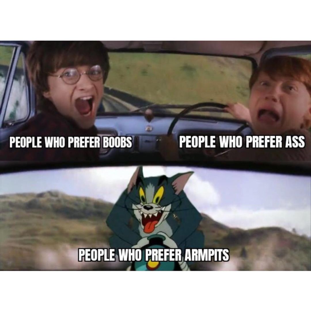 People who prefer Boobs. People who prefer ass. People who prefer armpits.