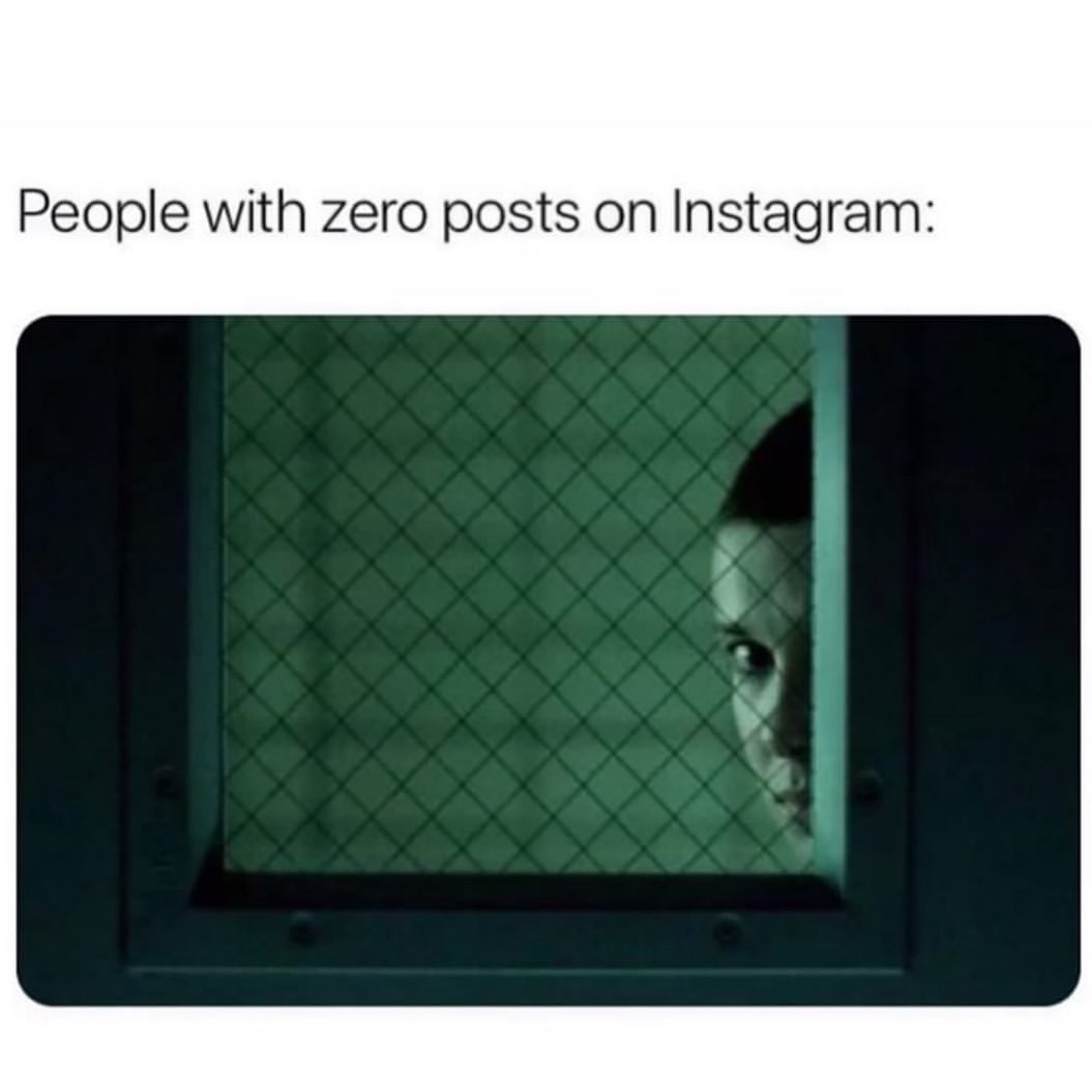 People with zero posts on Instagram: