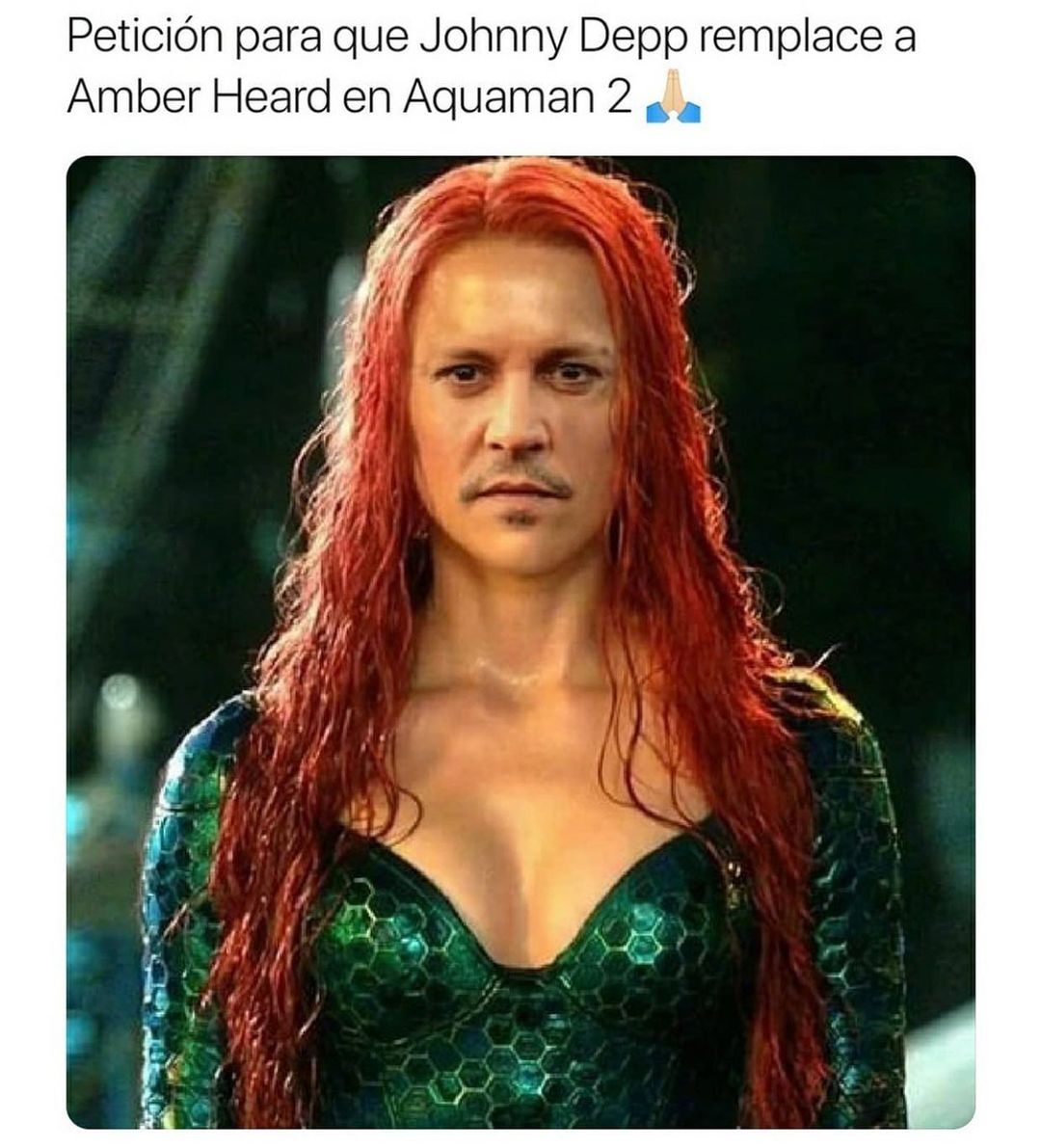 Petición para que Johnny Depp remplace a Amber Heard en Aquaman 2.
