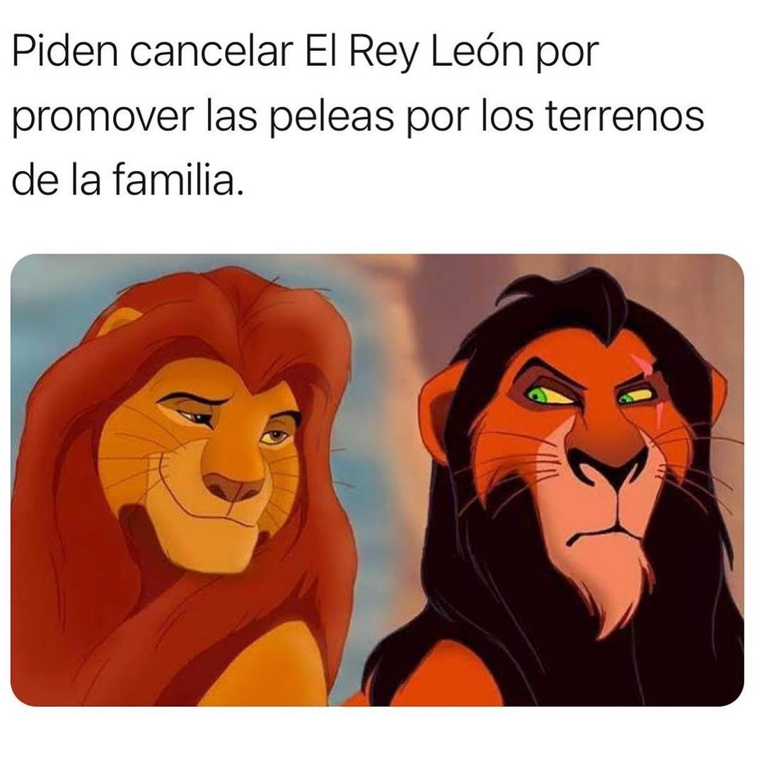 Piden cancelar El Rey León por promover las peleas por los terrenos de la familia.