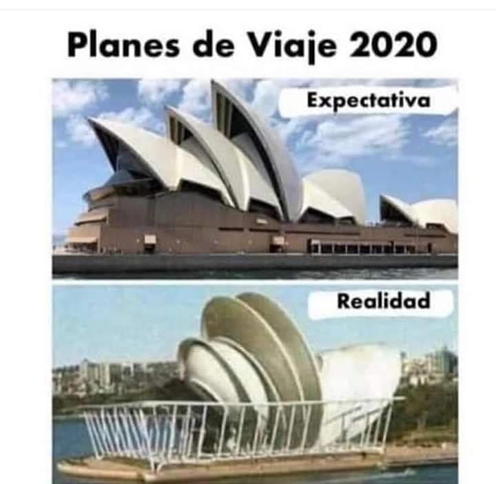 Planes de Viaje 2020: Expectativa / Realidad.