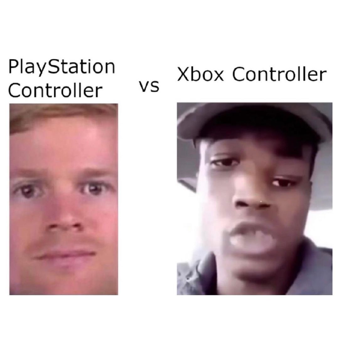 PlayStation Controller vs Xbox Controller.