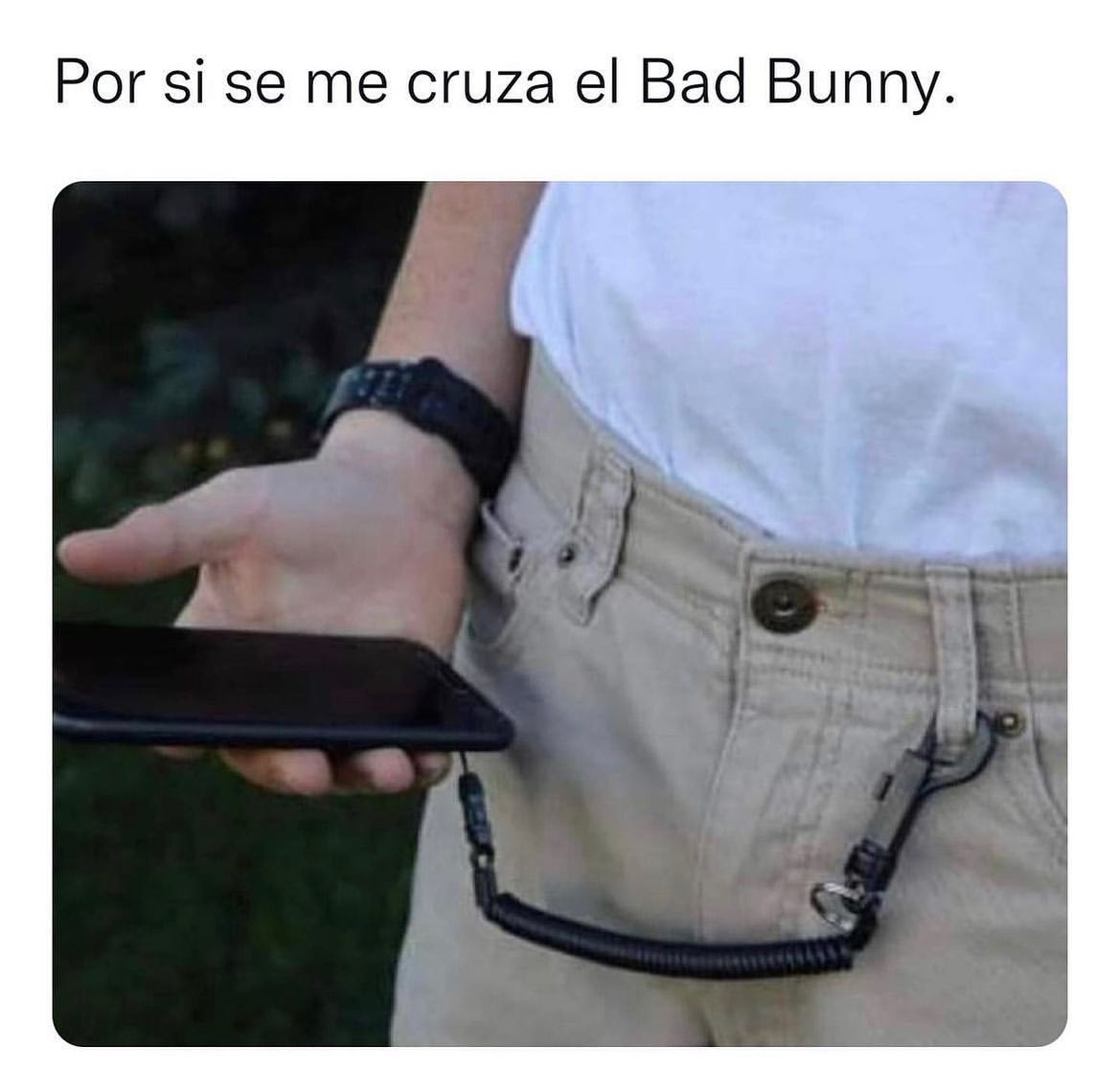 Por si se me cruza el Bad Bunny.