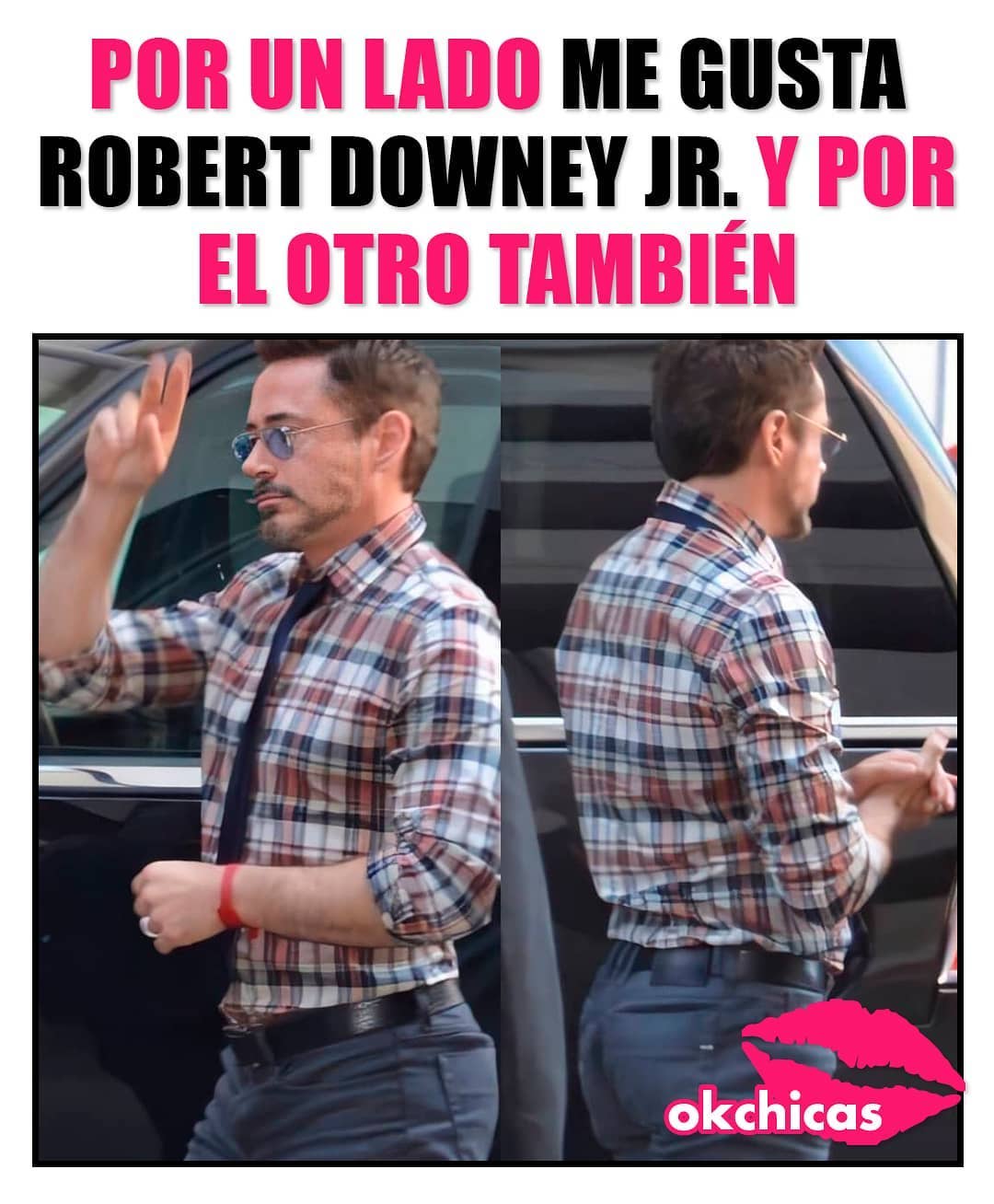 Por un lado me gusta Robert Downey Jr. y por el otro también.