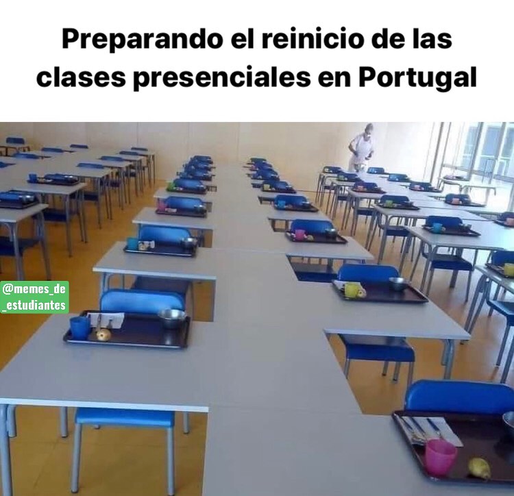 Preparando el reinicio de las clases presenciales en Portugal.