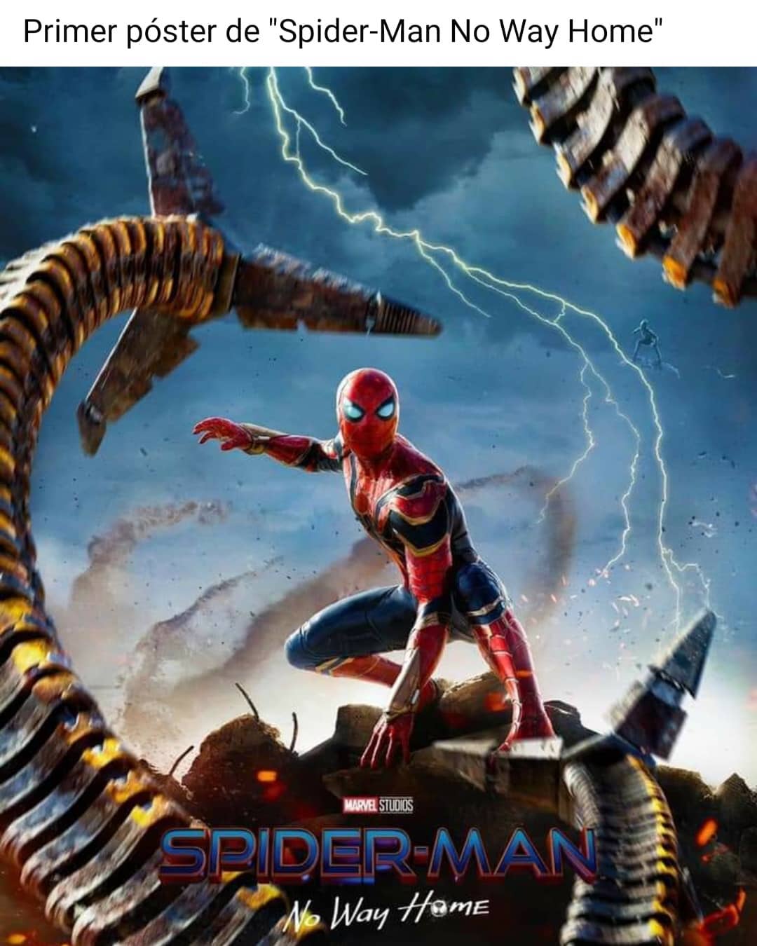 Primer póster de "Spider-Man No Way Home".