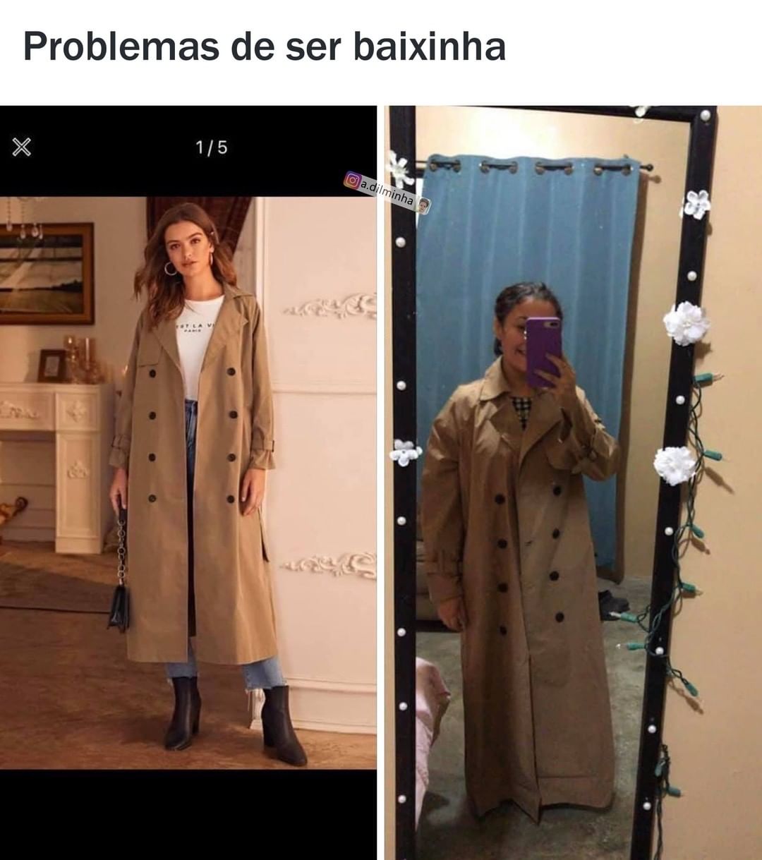 Problemas de ser baixinha.