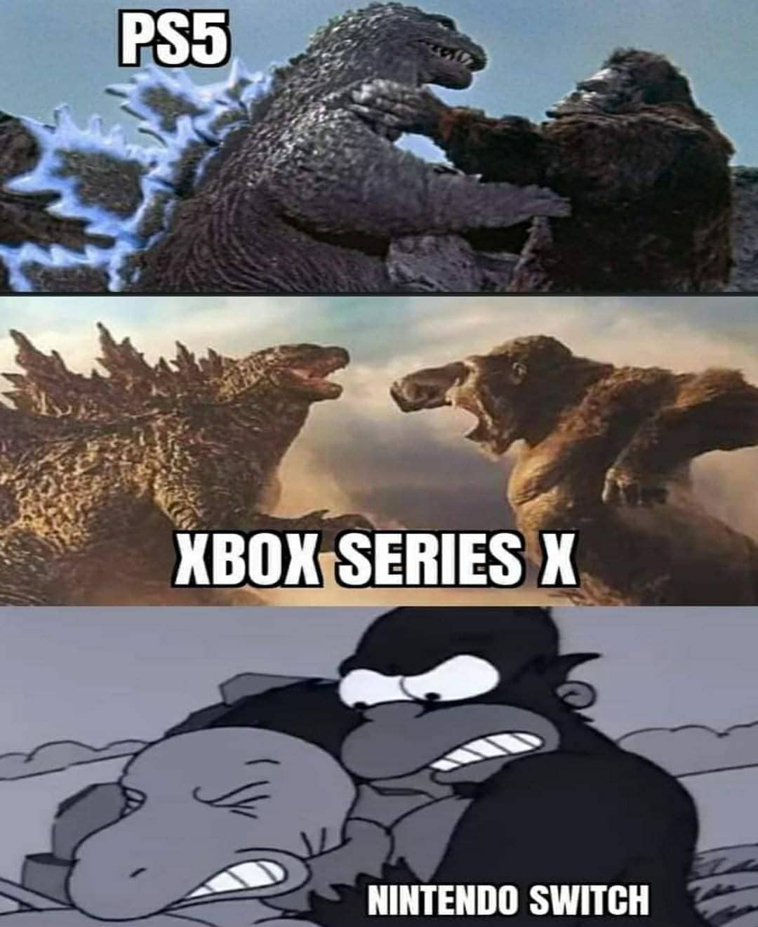PS5.  Xbox series x.  Nintendo switch.