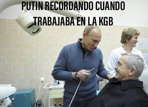Putin recordando cuando trabajaba en la KGB.