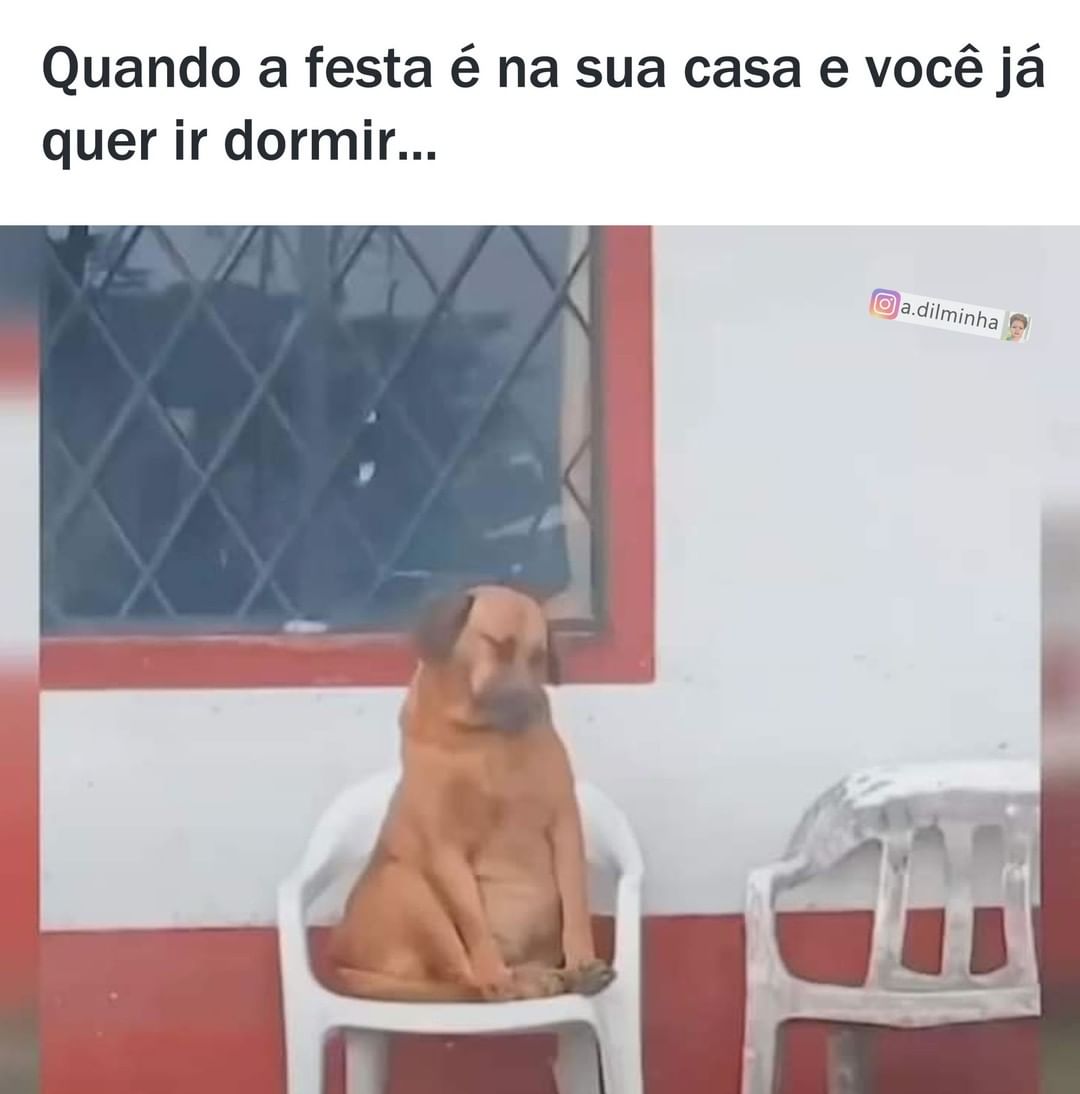 Quando a festa é na sua casa e você já quer ir dormir...