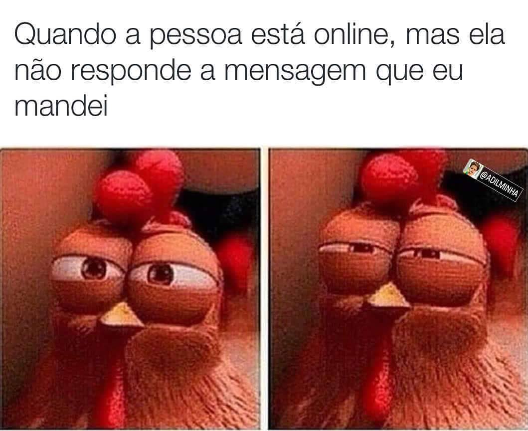 Quando A Pessoa Está Online Mas Ela Não Responde A Mensagem Que Eu Mandei Memes 4043