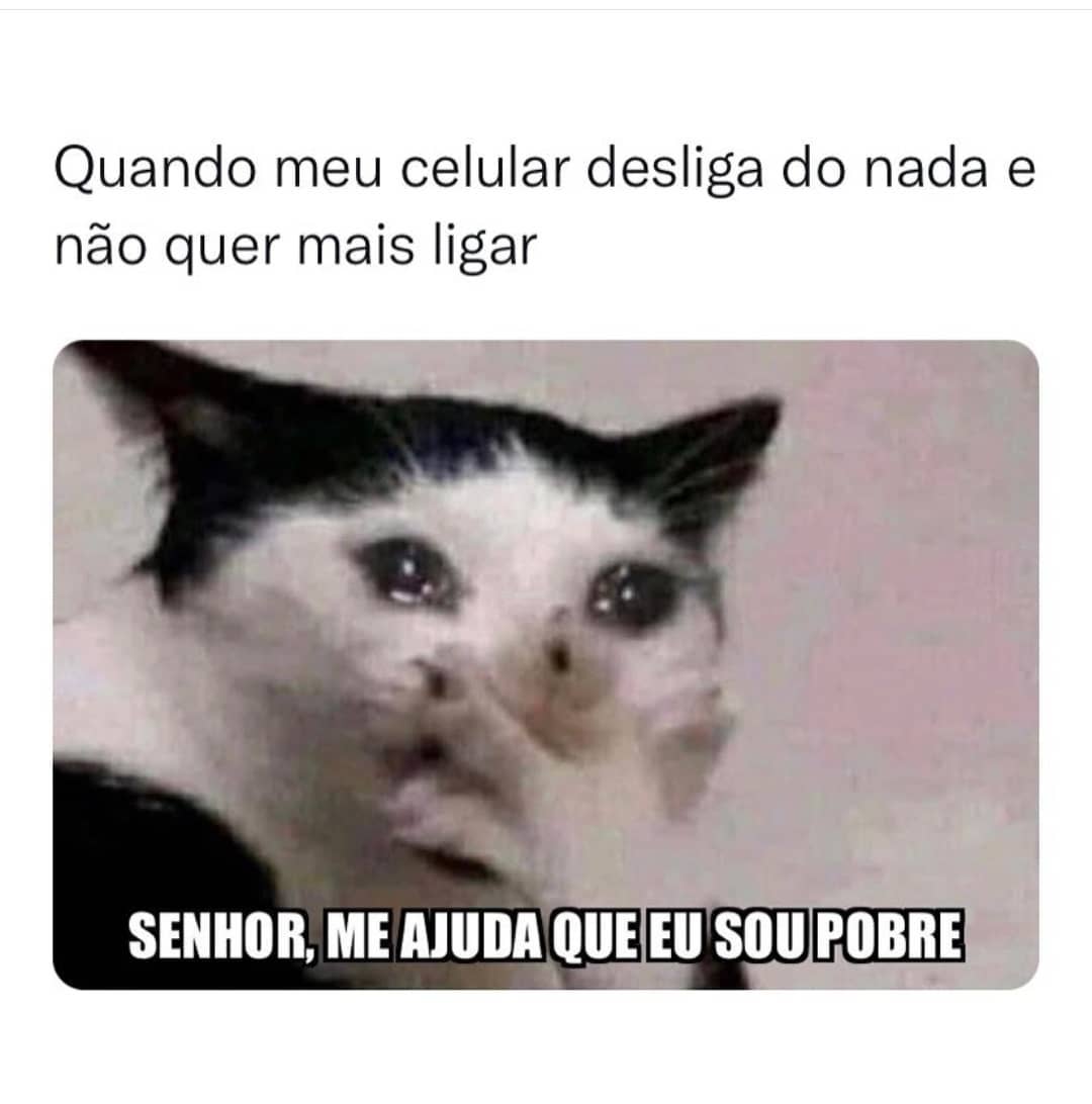 Quando Meu Celular Desliga Do Nada E Não Quer Mais Ligar Senhor Me Ajuda Que Eu Sou Pobre Memes 2385