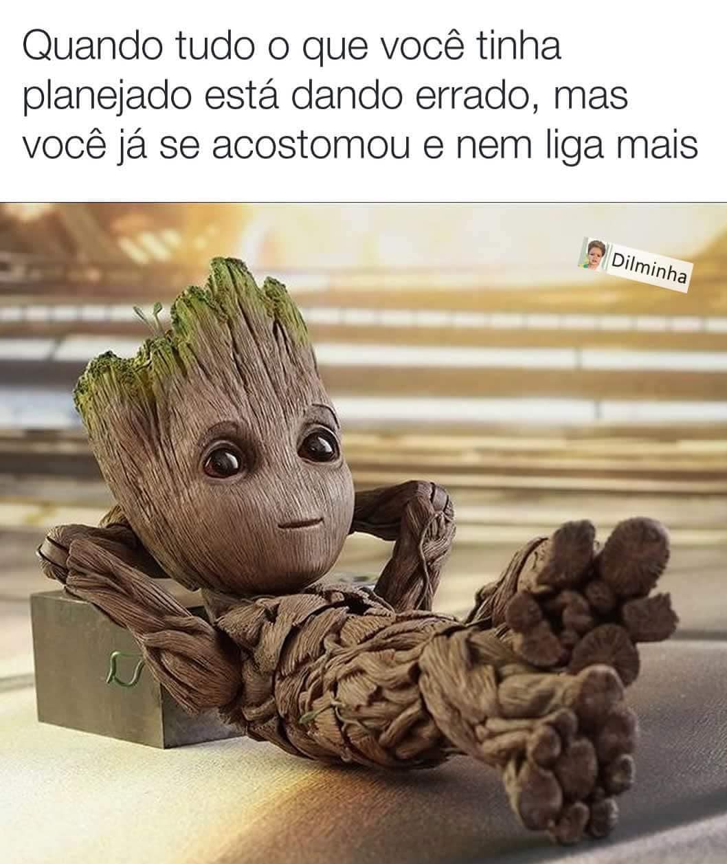 Quando tudo o que você tinha planejado está dando errado mas você já se acostumou e nem liga