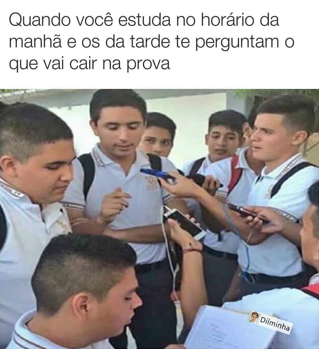 Quando Voc Estuda No Hor Rio Da Manh E Os Da Tarde Te Perguntam O Que