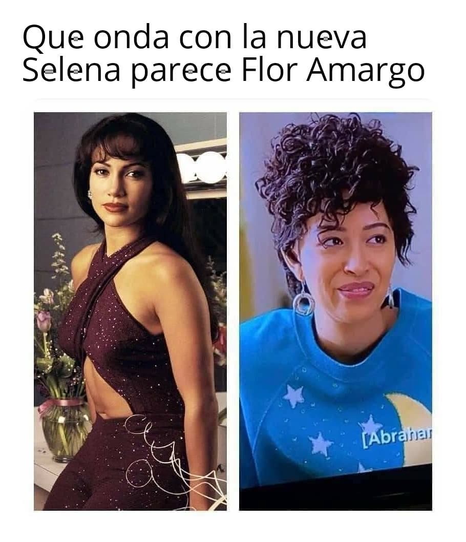 Que onda con la nueva Selena parece Flor Amargo.