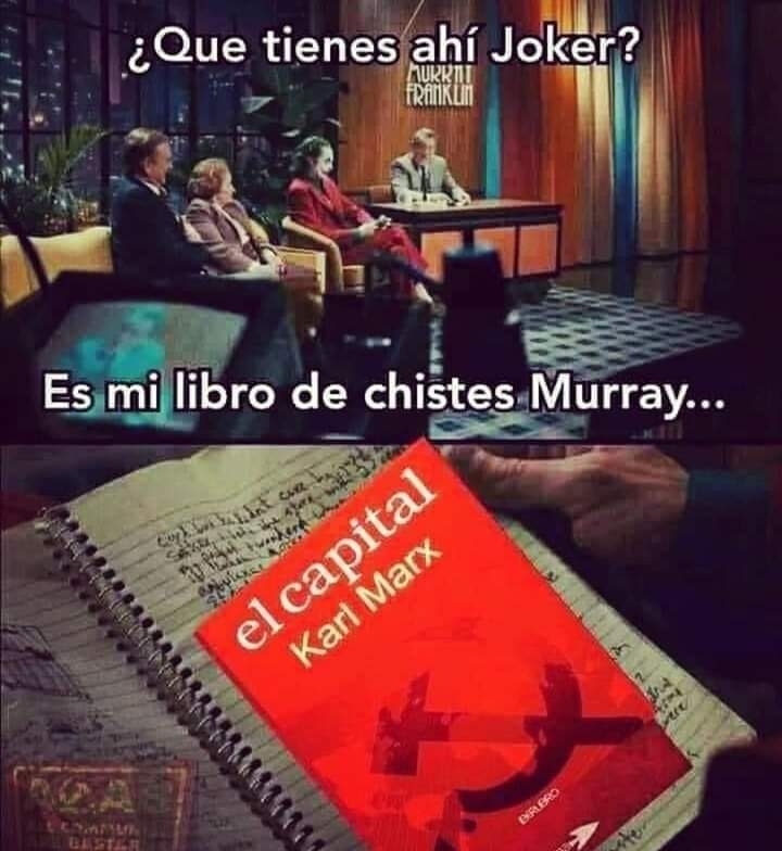 ¿Que tienes ahí Joker? Es mi libro de chistes Murray...