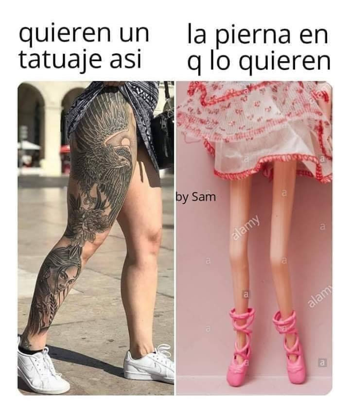 Quieren un tatuaje así. / La pierna en q lo quieren.