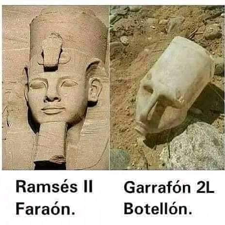 Ramsés II Faraón. Garrafón 2L Botellón.