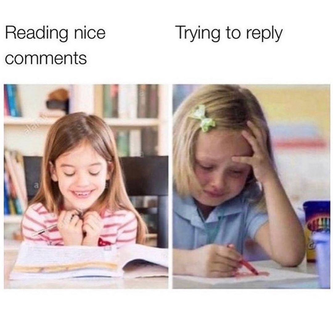 Reading nice comments. Trying to reply.