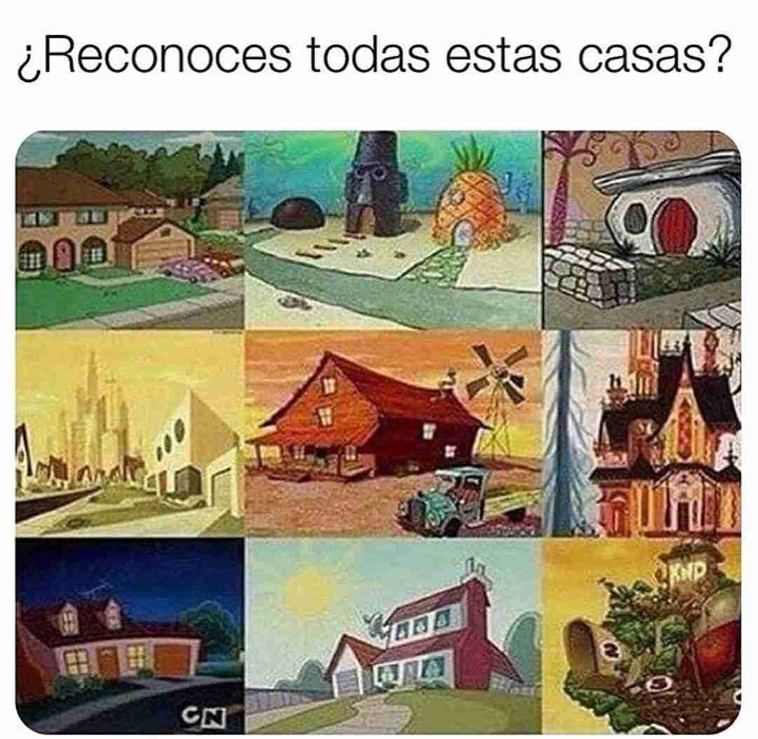 ¿Reconoces todas estas casas?