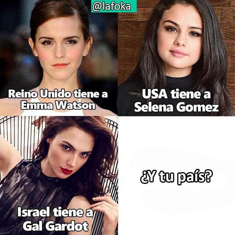 Reino Unido tiene a Emma Watson. USA tiene a Selena Gomez. Israel tiene a Gal Gardot. ¿Y tu país?