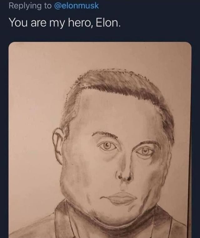 Replying to @elonmusk. You are my hero, Elon.