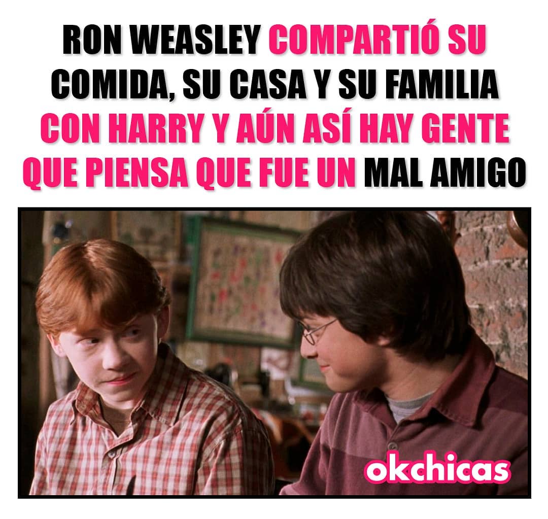 Ron Weasley compartió su comida, su casa y su familia con y gente que piensa que fue un mal amigo.