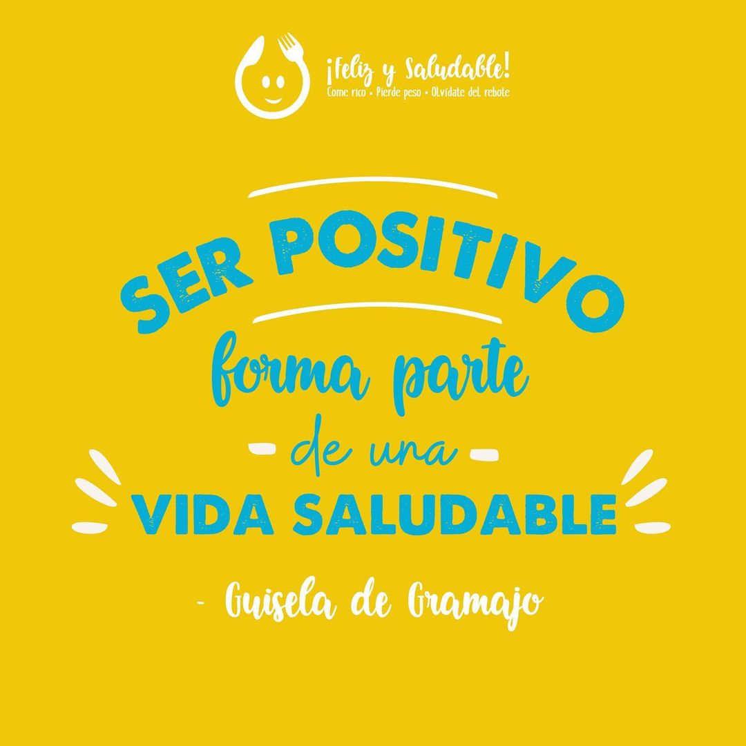 Ser positivo forma parte de una vida saludable.