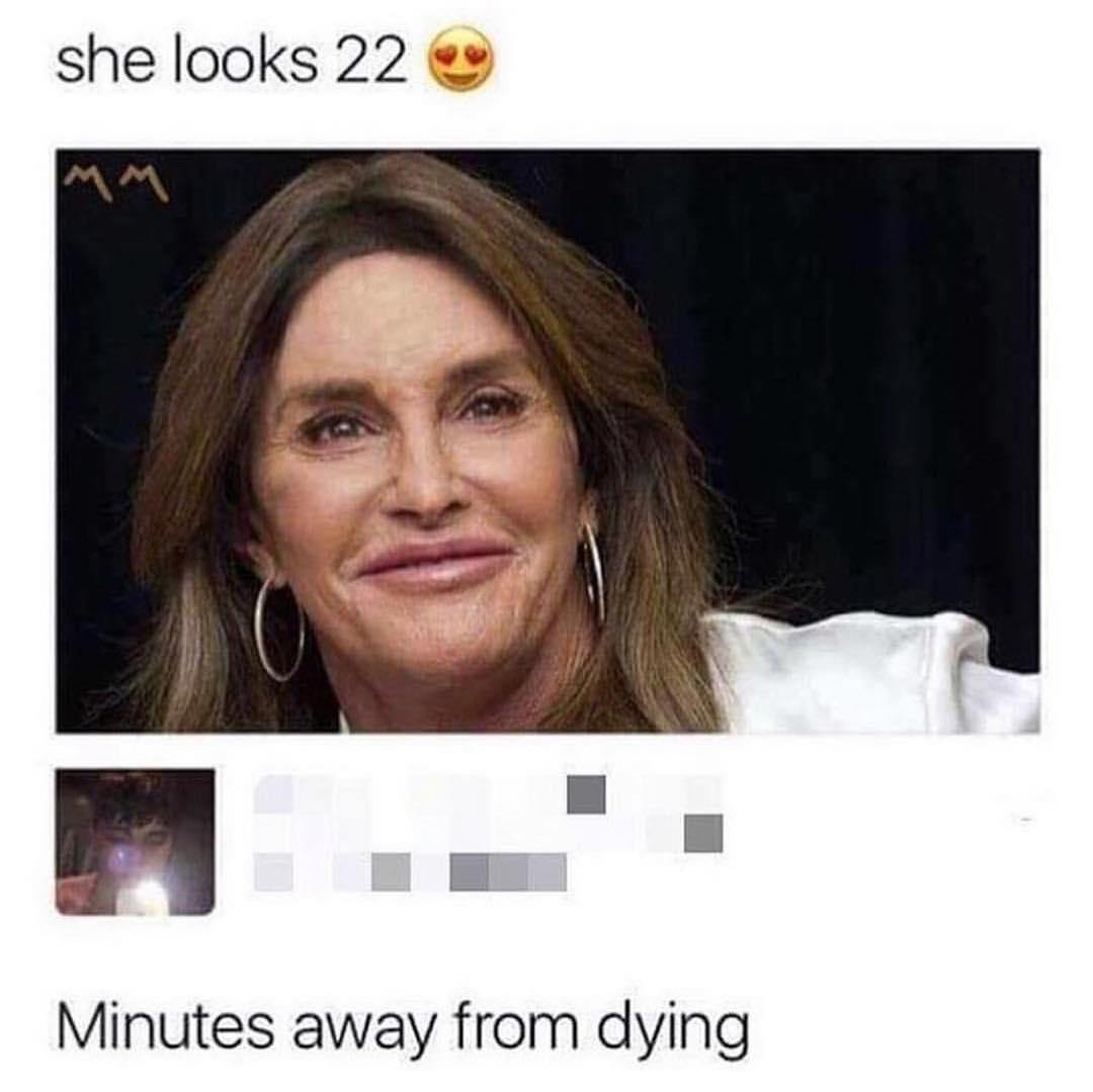 She looks 22 minutes away from dying.