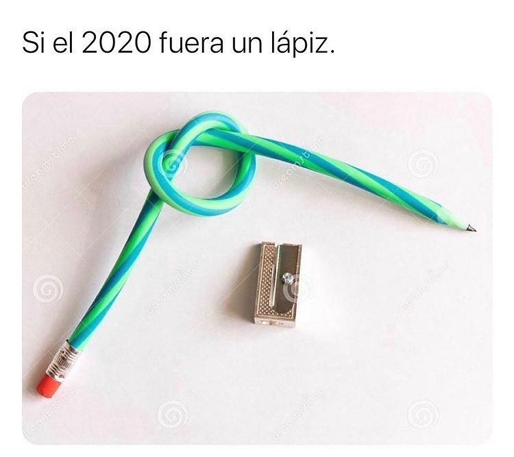 Si el 2020 fuera un lápiz.