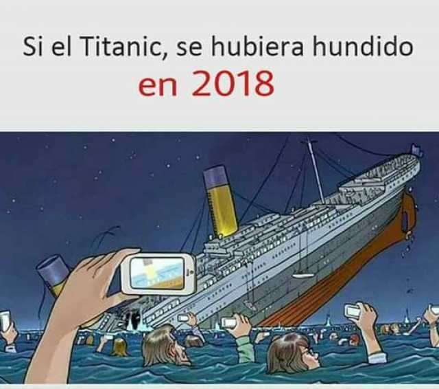 Si el Titanic se hubiera hundido en 2018.