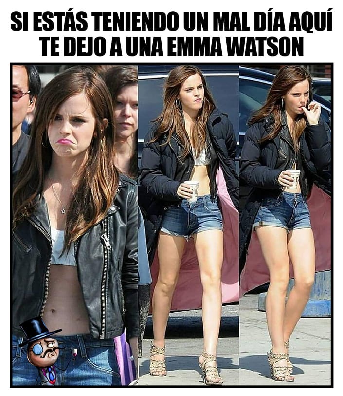 Si estás teniendo un mal día aquí te dejo a una Emma Watson.