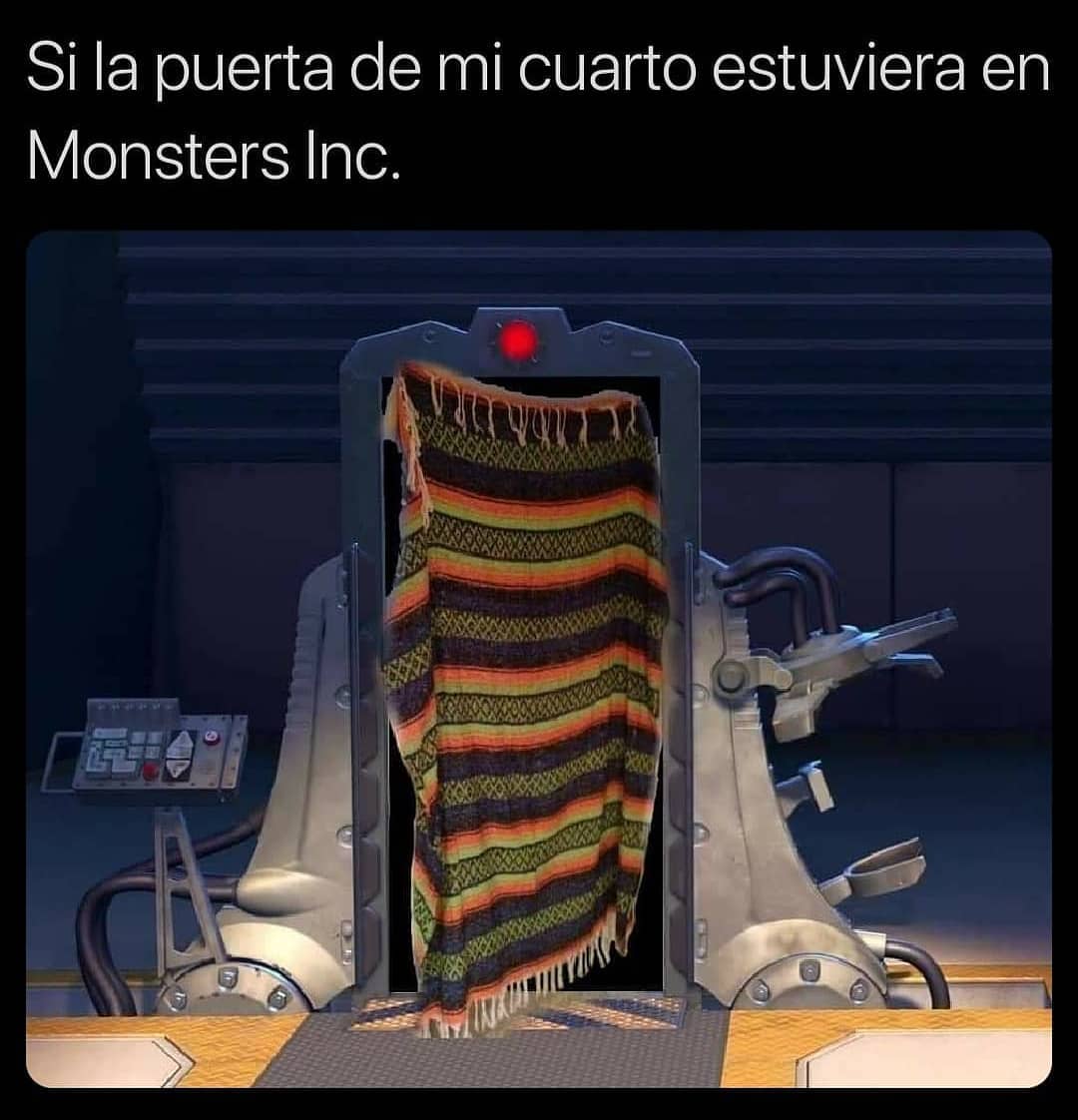 Si la puerta de mi cuarto estuviera en Monsters Inc.