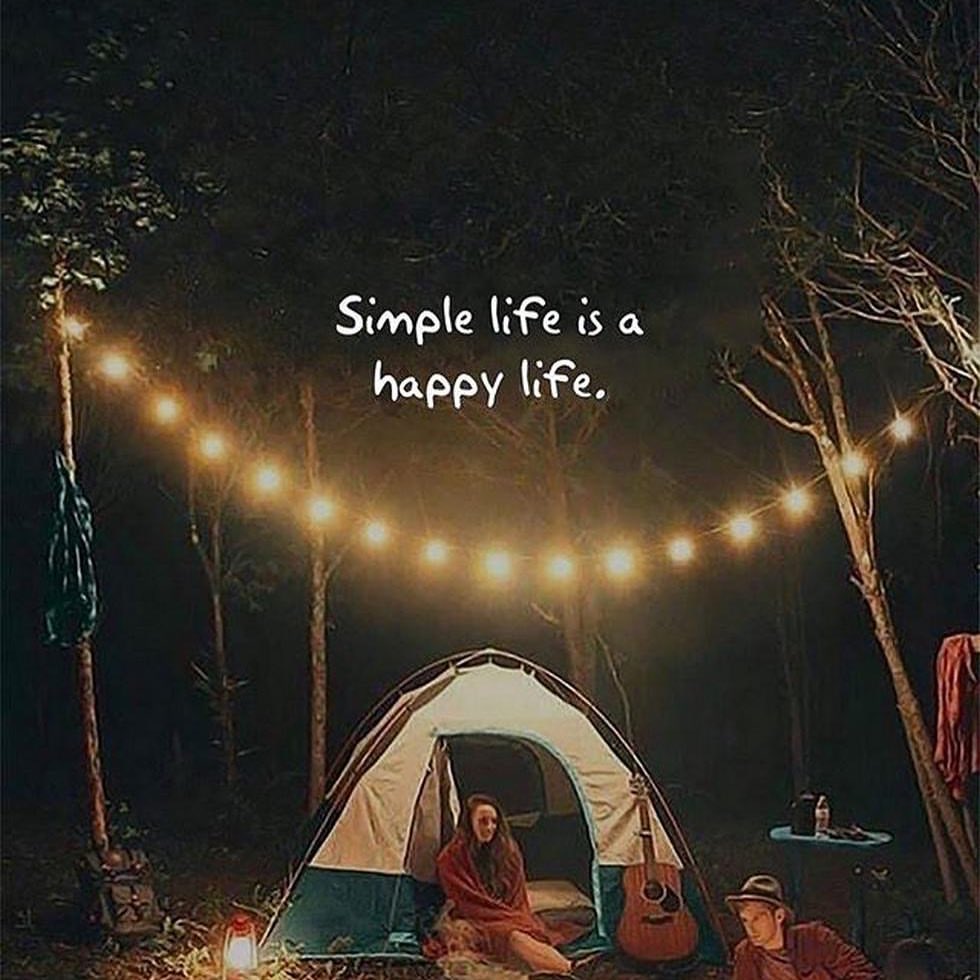 Simple Life Is Happy Life Phrases