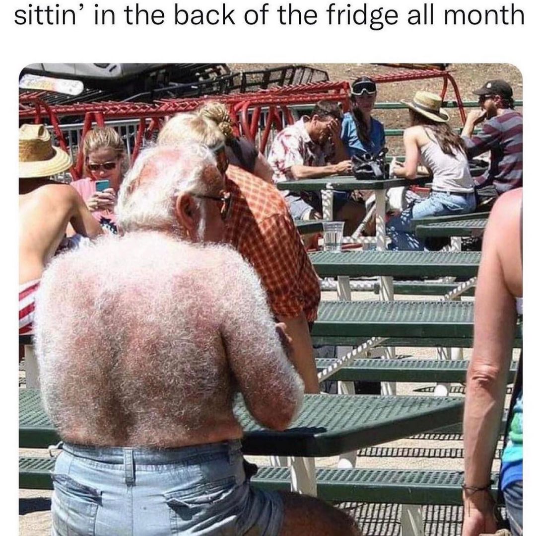 Sittin' in the back of the fridge all month.