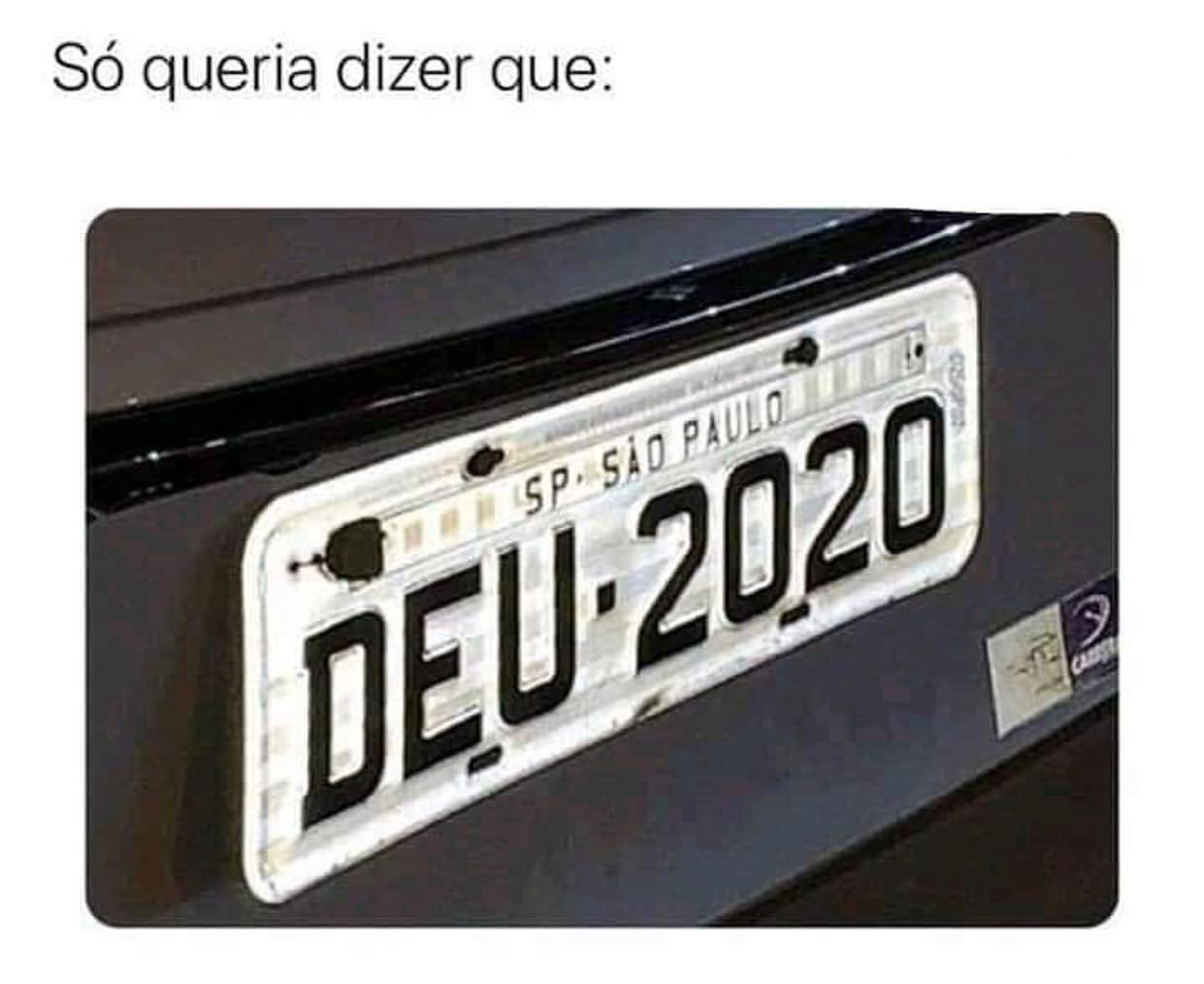 Só queria dizer que: