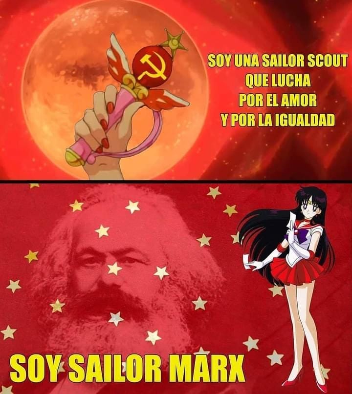 Soy una Sailor Scout que lucha por el amor y la igualdad.  Soy Sailor Marx.