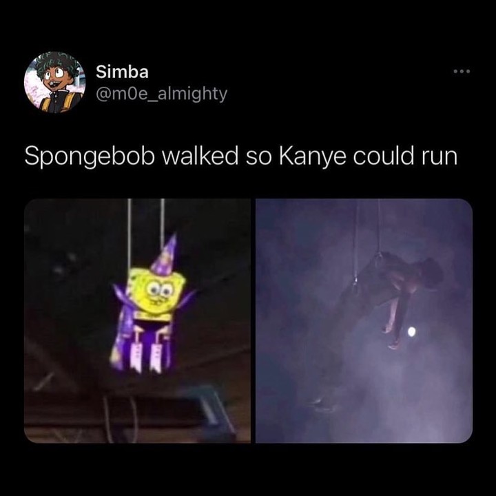 Spongebob walked so Kanye could run.