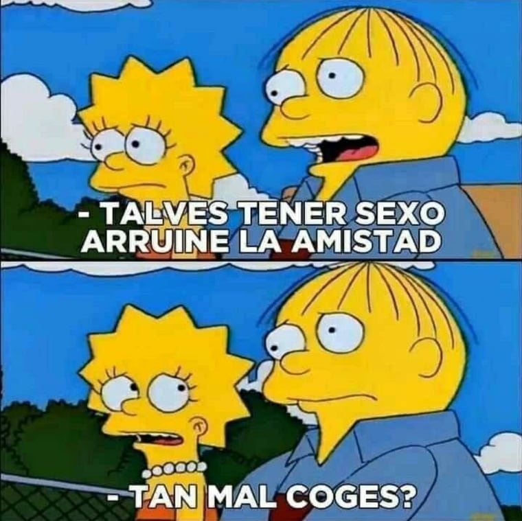 Talves tener sexo arruine la amistad.  Tan mal coges?