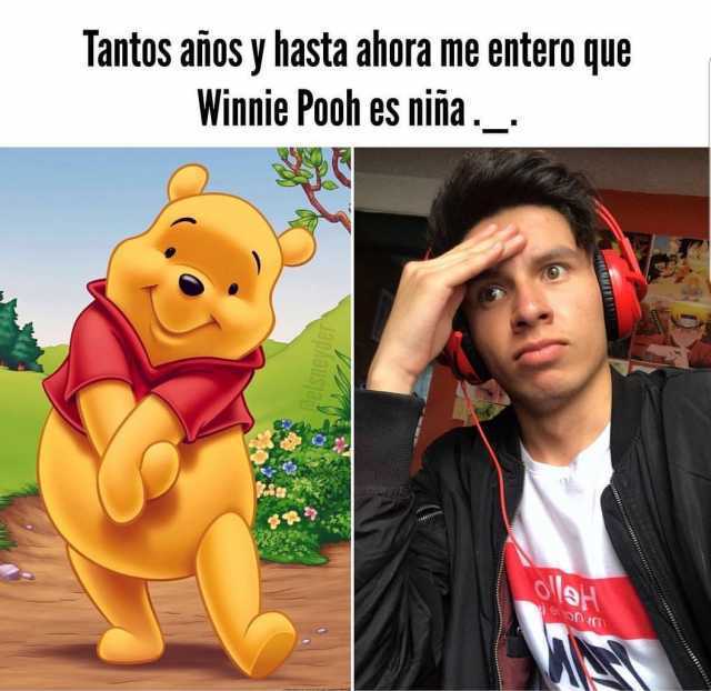 Tantos años y hasta ahora me entero que Winnie Pooh es niña.