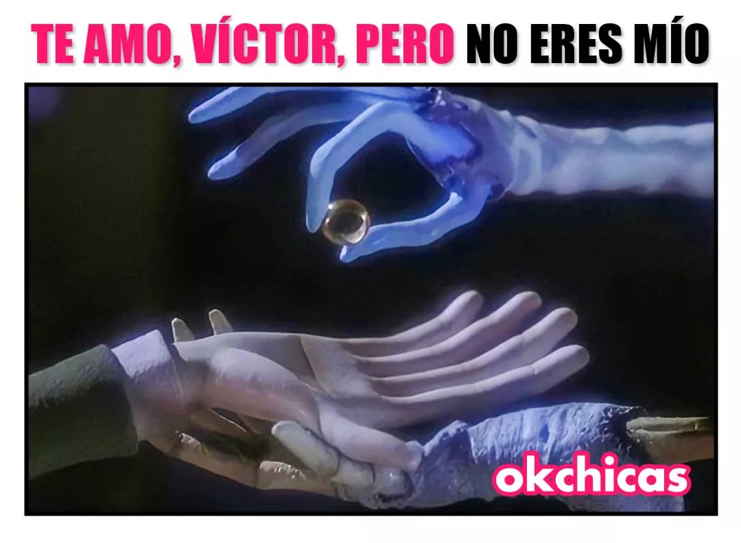 Te amo, Víctor, pero no eres mío.