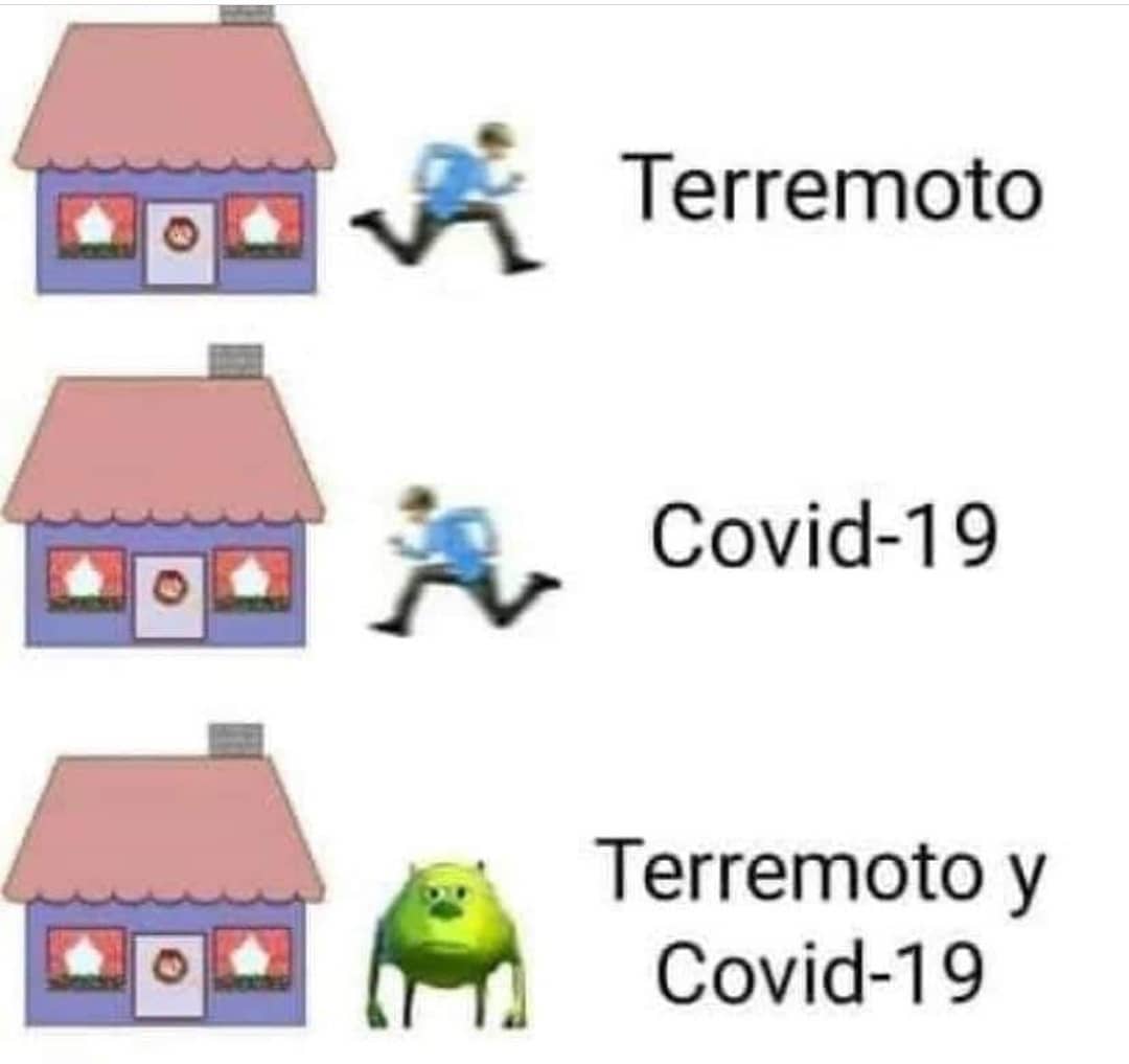 Terremoto. Covid-19. Terremoto y Covid-19.