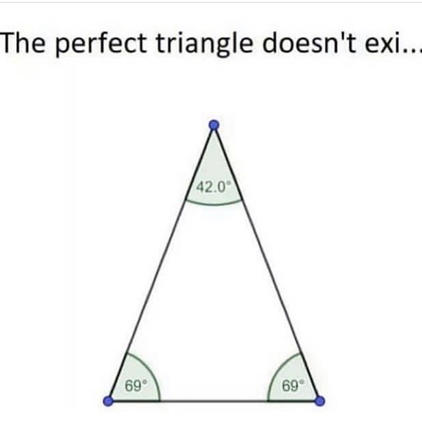 The perfect triangle doesn't exi...
