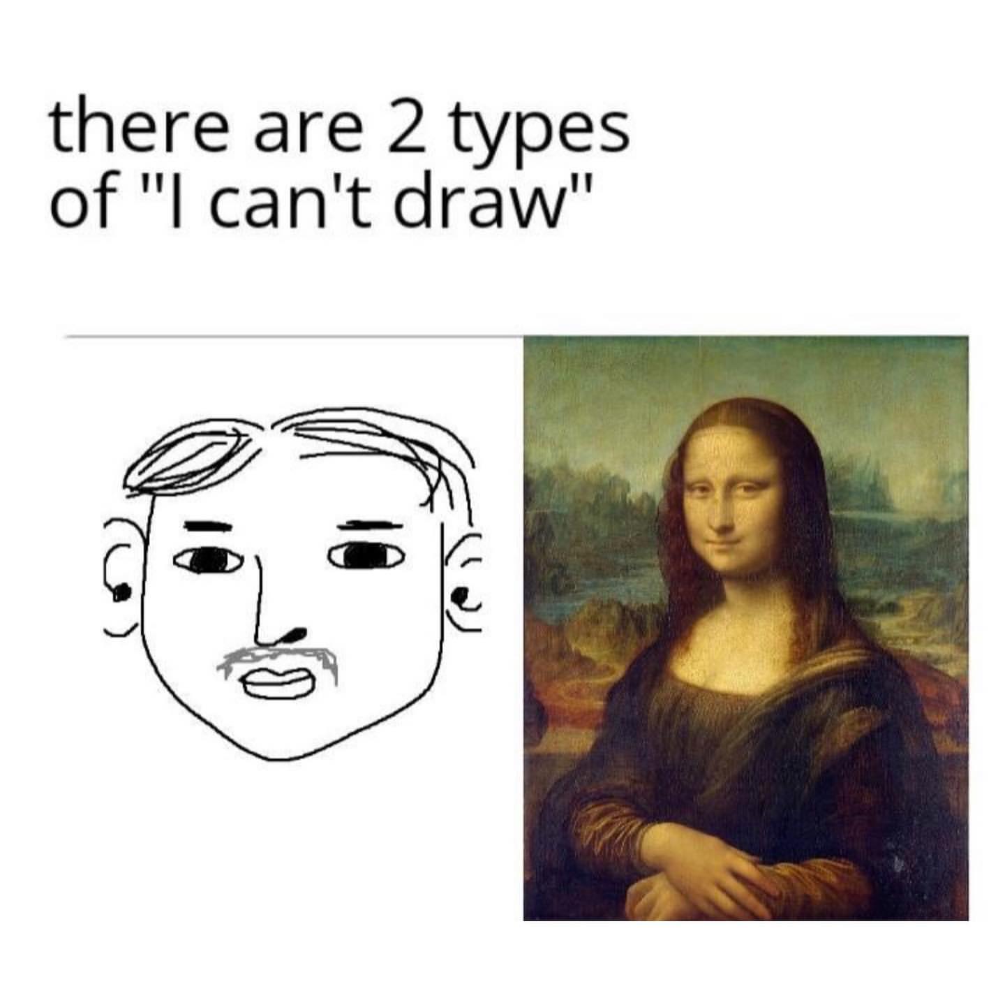 There are 2 types of "I can't draw".