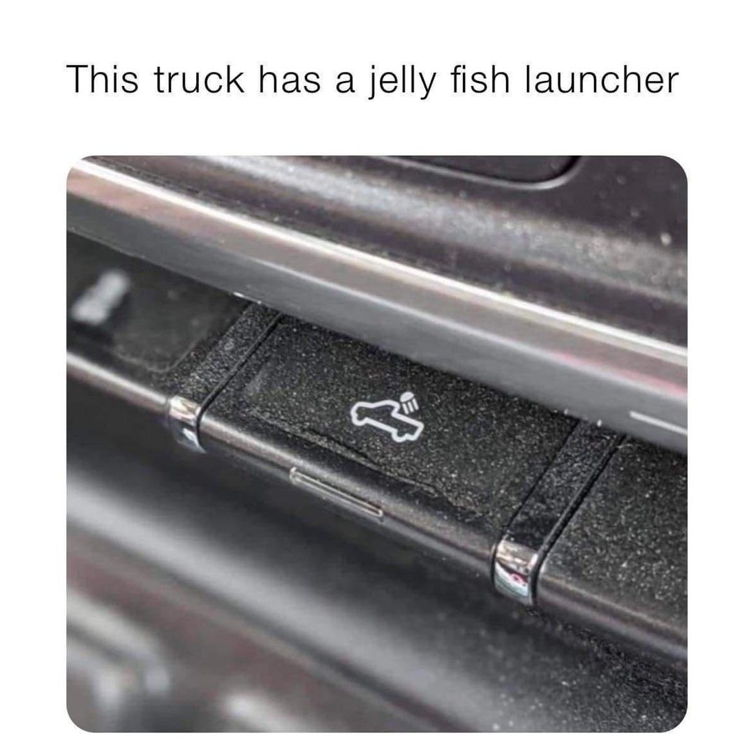 This truck has jelly fish launcher.