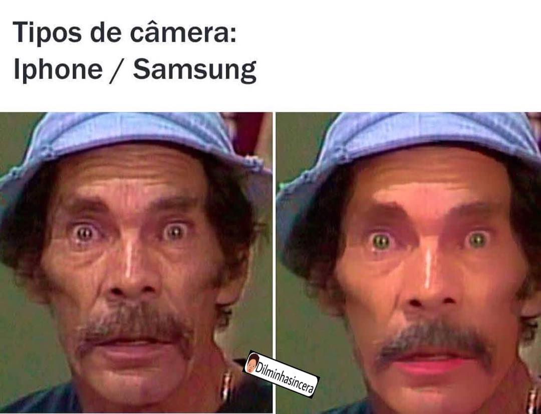 Tipos de câmera: Iphone. / Samsung.