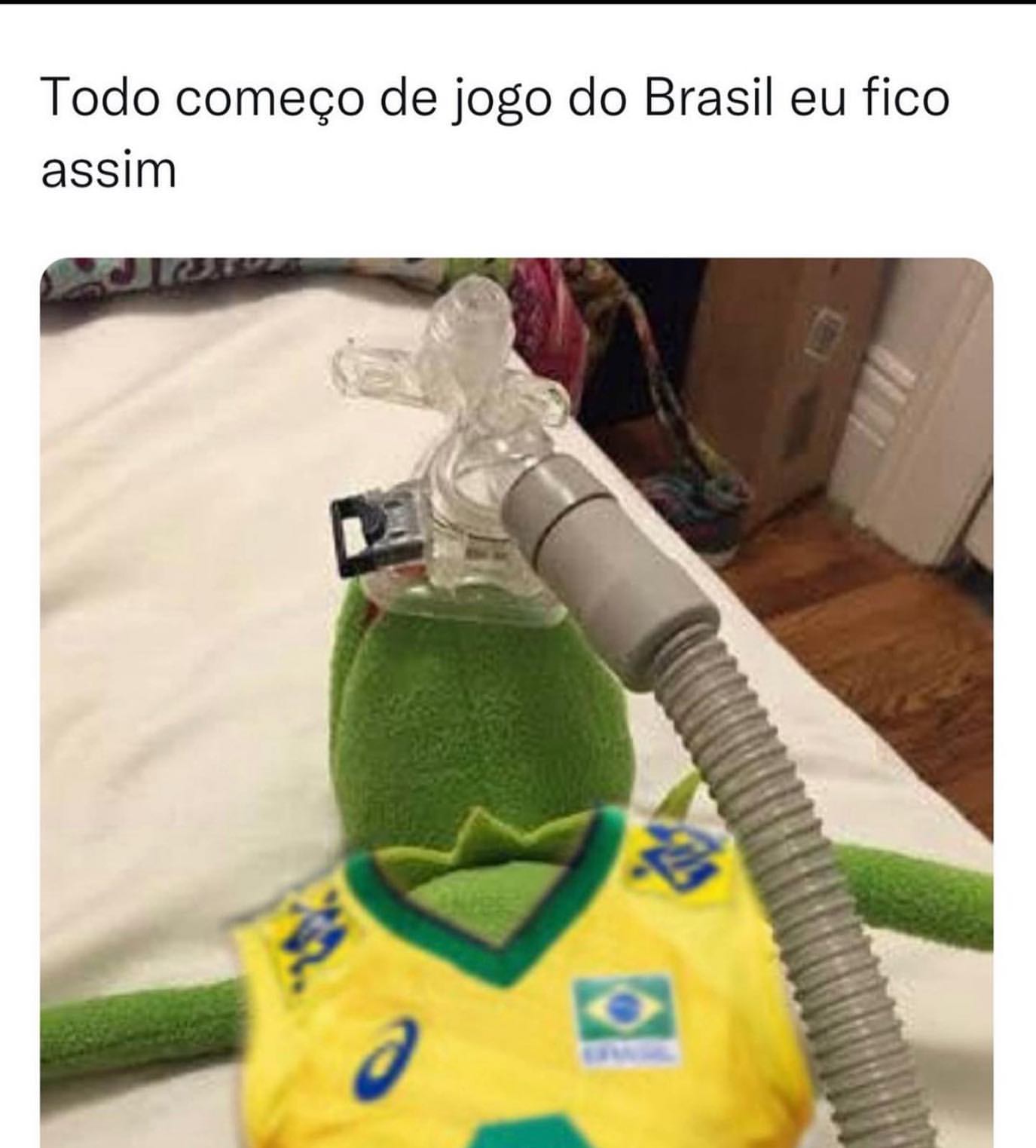 Todo começo de jogo do Brasil eu fico assim.