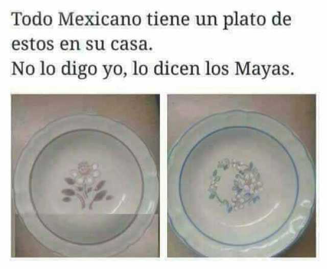Todo Mexicano tiene un plato de estos en su casa.  No lo digo yo, lo dicen los Mayas.