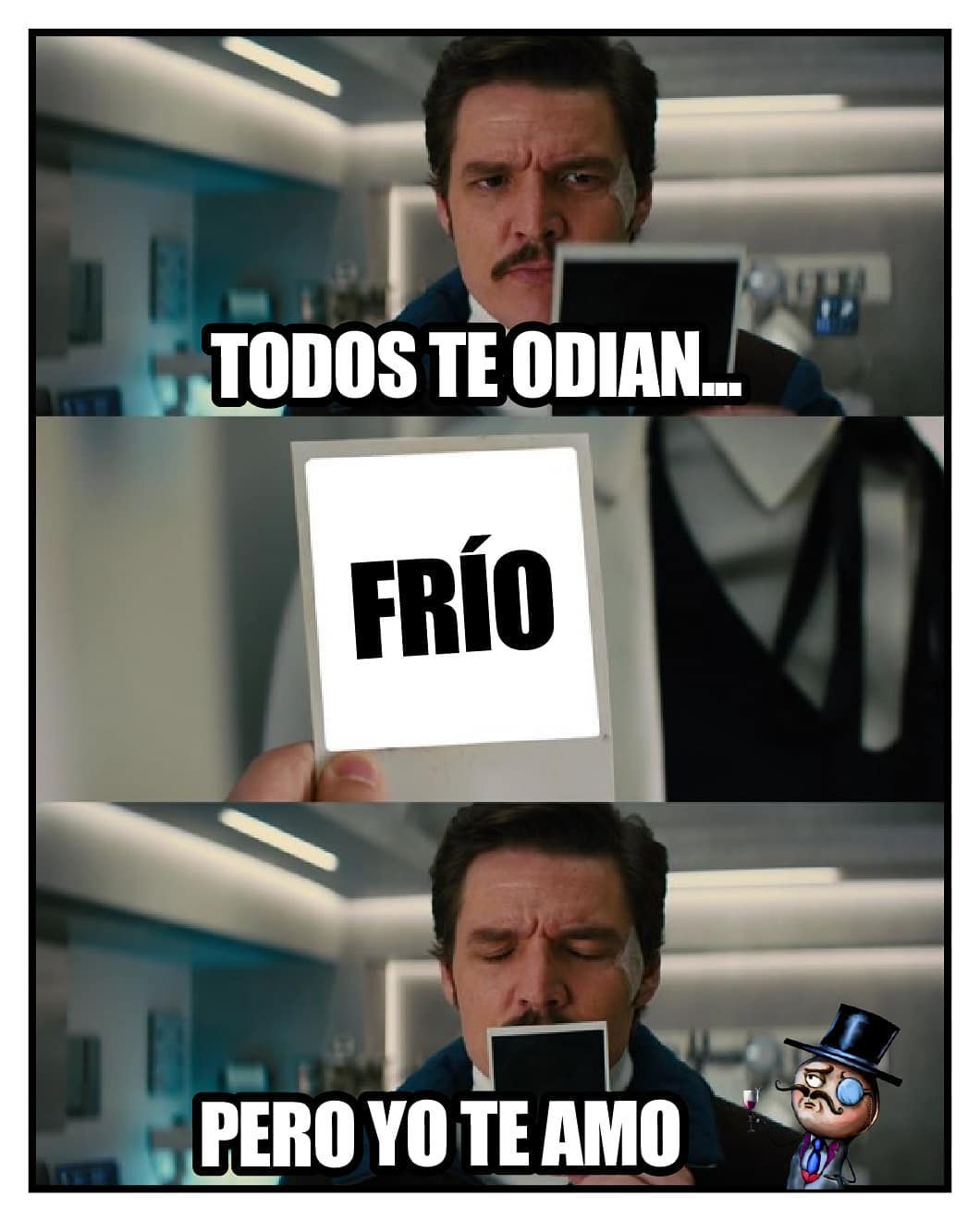 Todos te odian. Frío. Pero yo te amo.