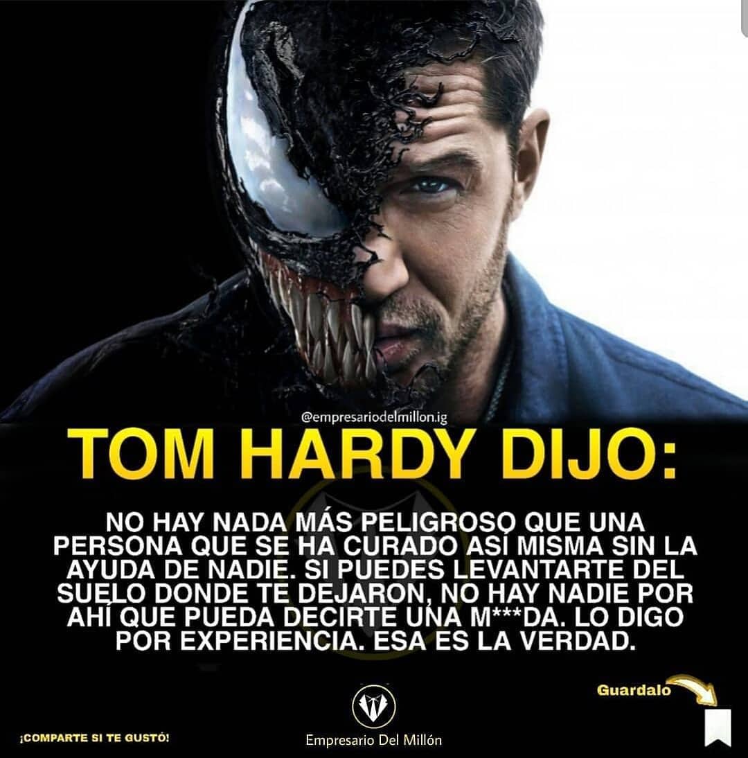 Tom Hardy Dijo No Hay Nada M s Peligroso Que Una Persona Que Se Ha 